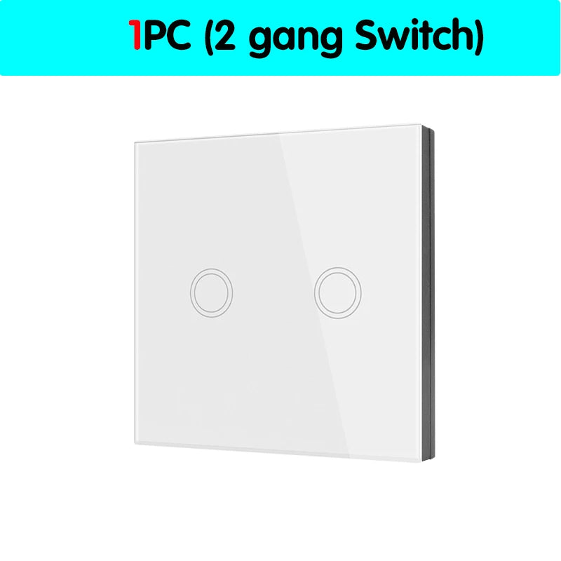 Smart Touch Light Switch | Wireless LED, Remote Control, 1/2/3-Gang - Merelux Store