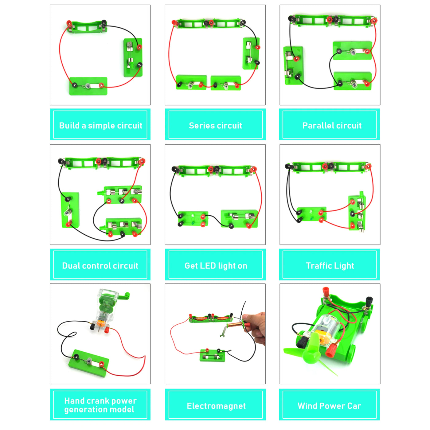 Electric Circuit Kit | Physics & Electromagnetic Experiments for Students - Merelux Store