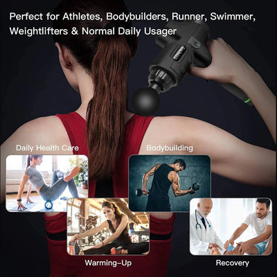 Massage Gun | High-Frequency Muscle Relaxer with Carry Bag - Merelux Store