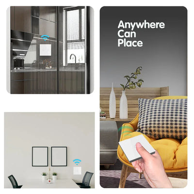 Smart Touch Light Switch | Wireless LED, Remote Control, 1/2/3-Gang - Merelux Store