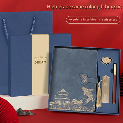 Notebook Gift Set – Premium Box with Bookmark & Pen - Merelux Store