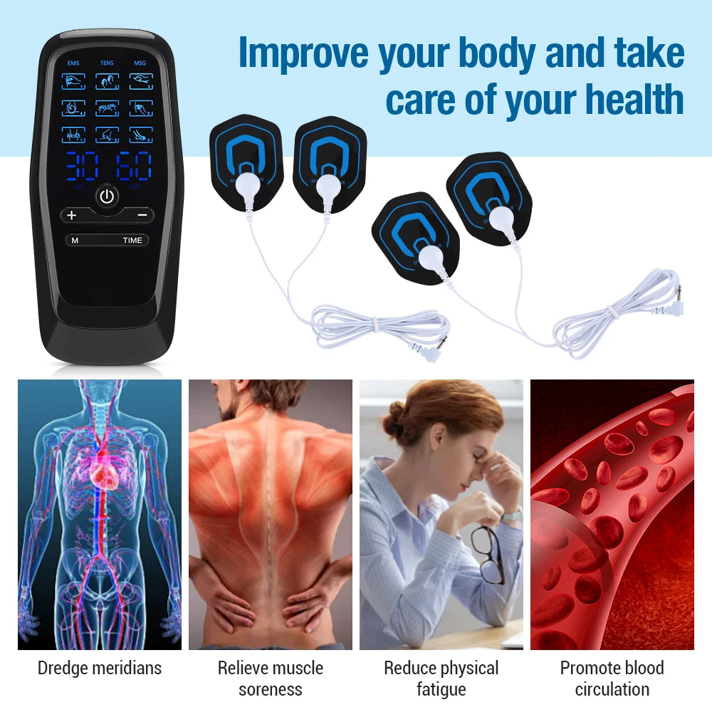TENS EMS Muscle Stimulator & Acupuncture Therapy Slimming Device - Merelux Store