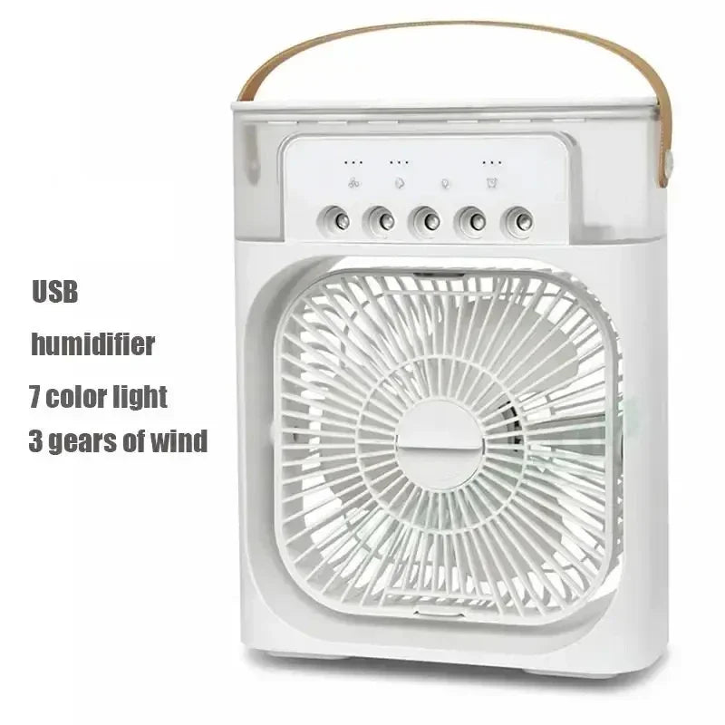 3-in-1 USB Air Humidifier & Mini Fan | Water-Cooled, Silent Cooling - Merelux Store