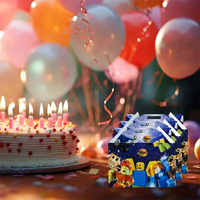 Robot Party Favors: Birthday & Baby Shower Candy/Cake Boxes - Merelux Store