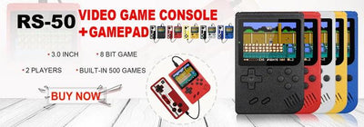 Retro Mini Game Console – 500 Games, 3.0" LCD - Merelux Store