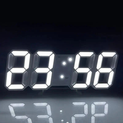 3D Digital Wall Clock | LED Night Mode, Adjustable for Home Decor - Merelux Store