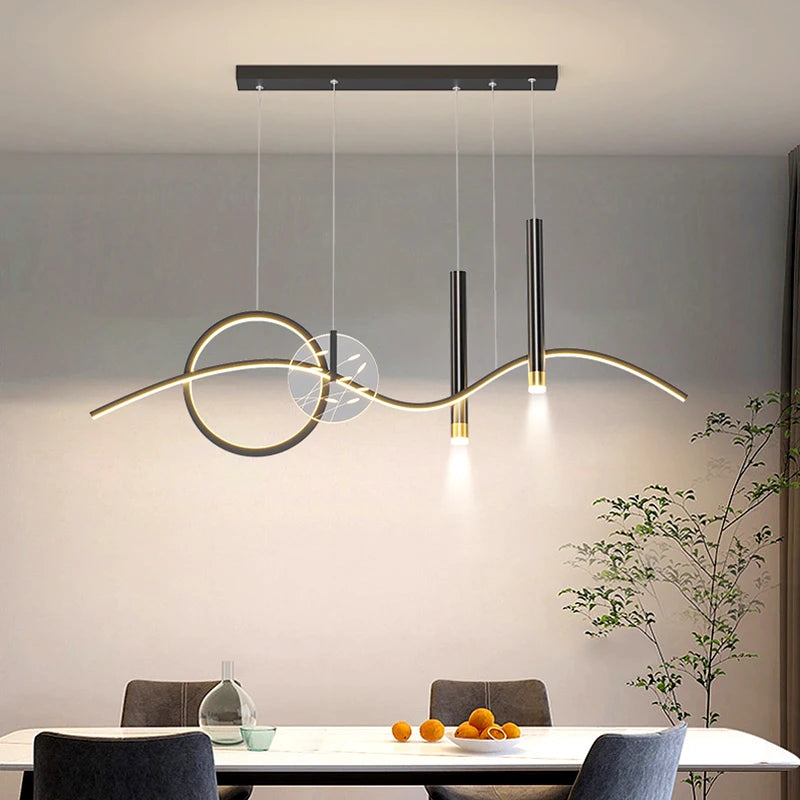 Modern LED Pendant Light | Chandeliers for Living & Dining Room Decor - Merelux Store