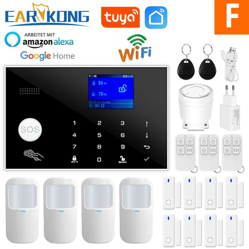 WiFi GSM Alarm System | Motion & Door Sensors, Tuya & Alexa Control - Merelux Store