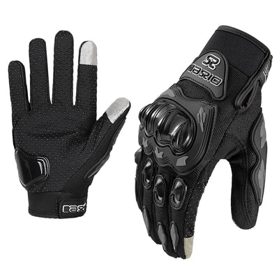 Breathable Full-Finger Motorcycle Gloves | Non-Slip, Touch Screen - Merelux Store