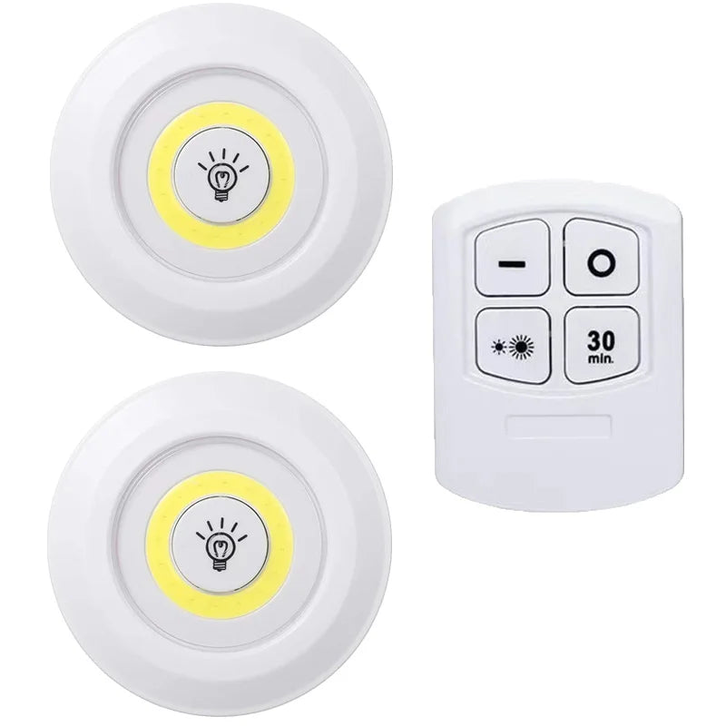 Dimmable LED Under Cabinet Light | Battery-Operated with Remote - Merelux Store