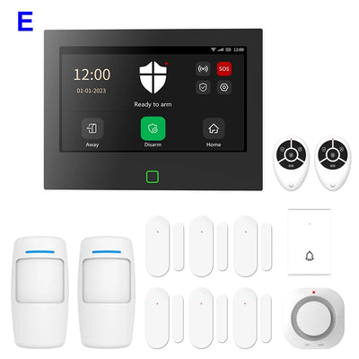7-inch 4G & WiFi Alarm System | Wireless GSM, Tuya Smart Security Kit - Merelux Store