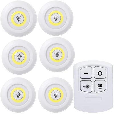 Dimmable LED Under Cabinet Light | Battery-Operated with Remote - Merelux Store