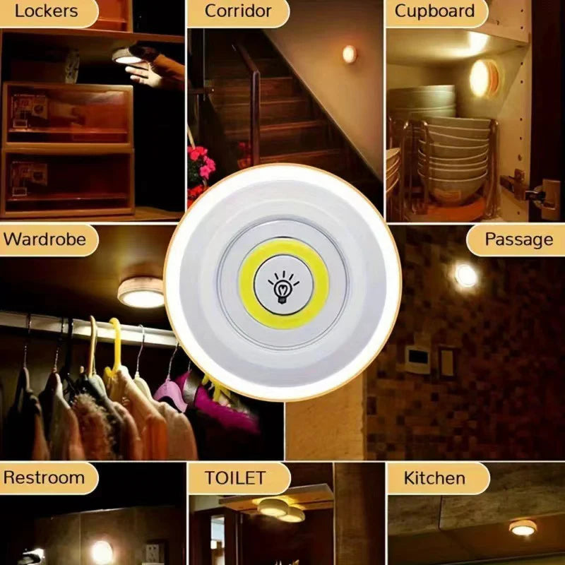 Dimmable LED Under Cabinet Light | Battery-Operated with Remote - Merelux Store