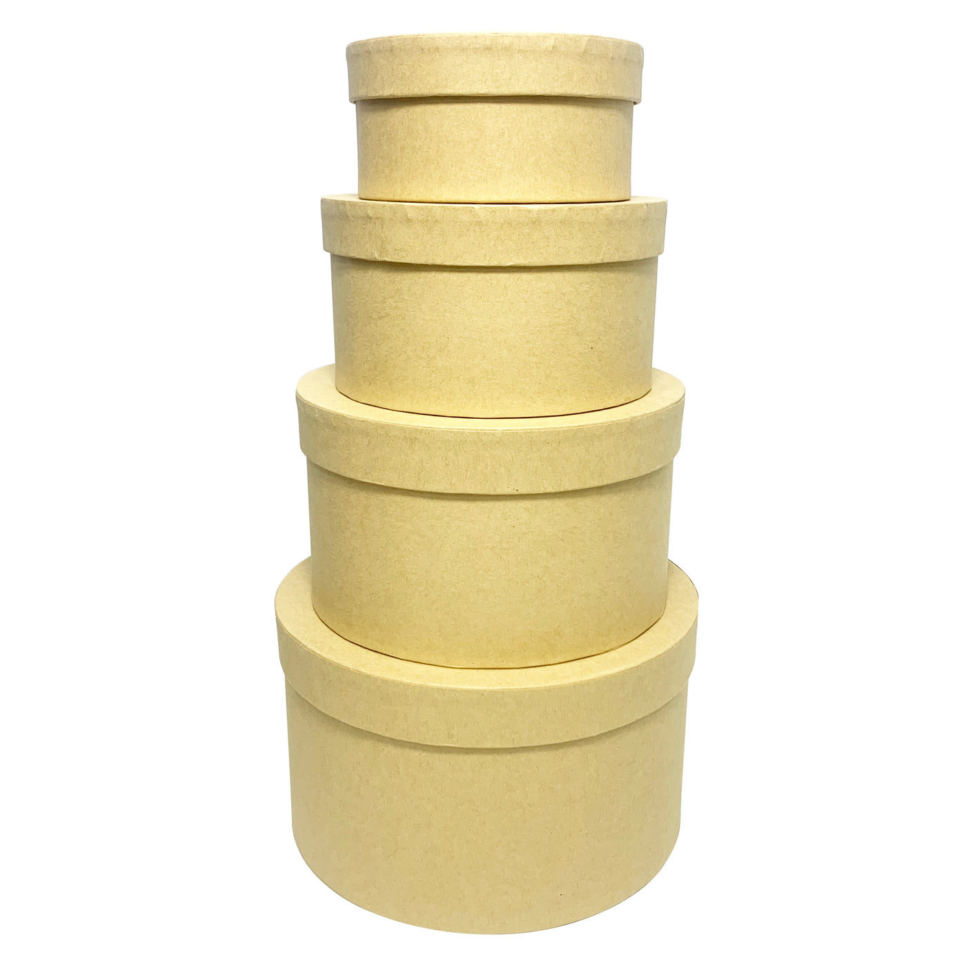 Yellow Gift Box Set | Round Nesting Boxes for Birthdays & Weddings - Merelux Store