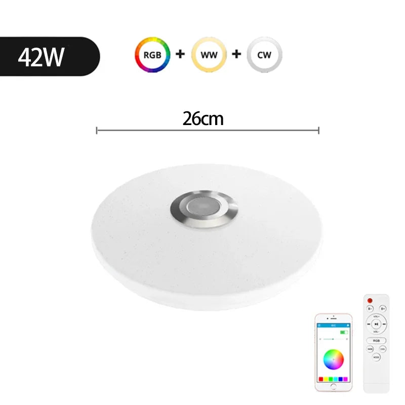RGB Smart Ceiling Light | LED, WIFI & Bluetooth Control for Living Room - Merelux Store