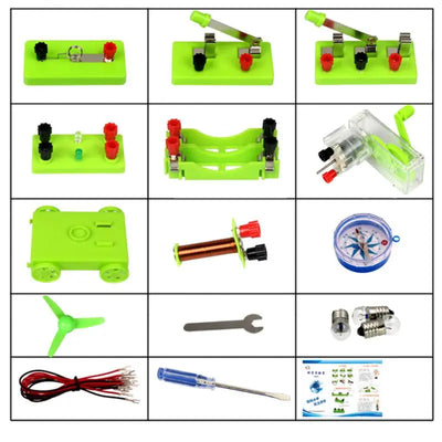 652F Electric Circuit Kit | Physics & Magnetism Learning Set - Merelux Store