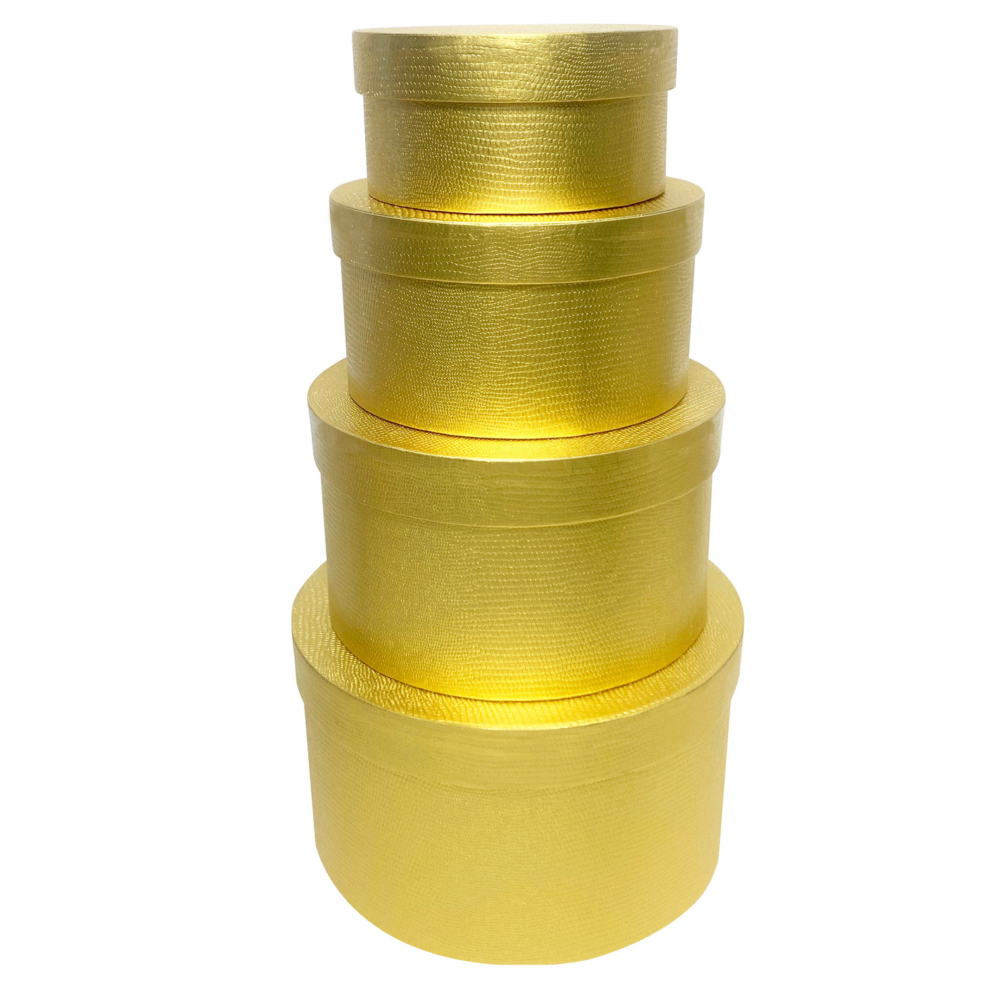 Yellow Gift Box Set | Round Nesting Boxes for Birthdays & Weddings - Merelux Store