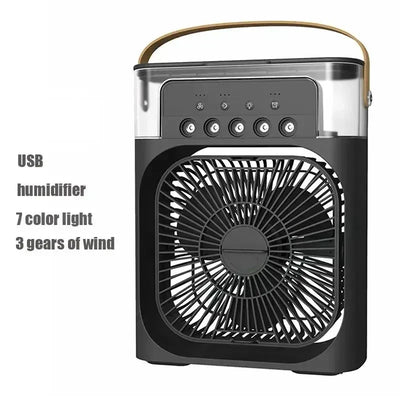 3-in-1 USB Air Humidifier & Mini Fan | Water-Cooled, Silent Cooling - Merelux Store