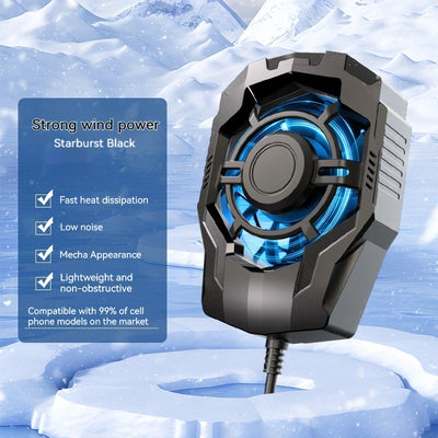 Mini Phone Cooling Fan | Rechargeable Gaming Radiator with Back Clip - Merelux Store