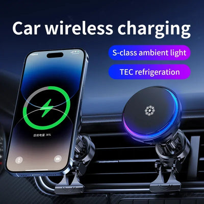 30W Magnetic Wireless Car Charger | Fast Charging for iPhone 12-15 Pro Max - Merelux Store