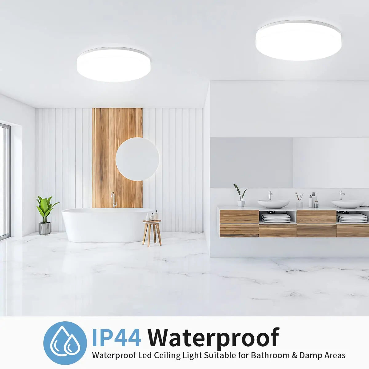 Round LED Ceiling Light | Modern Fixture for Home & Kitchen - Merelux Store