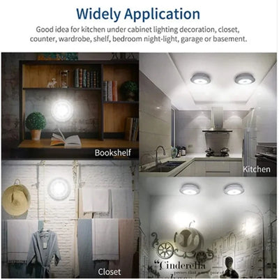 Dimmable LED Under Cabinet Light | Battery-Operated with Remote - Merelux Store