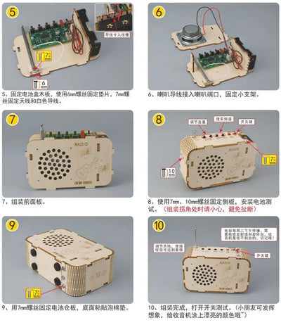 DIY Radio Model Kit | Science & Technology Invention for Kids - Merelux Store
