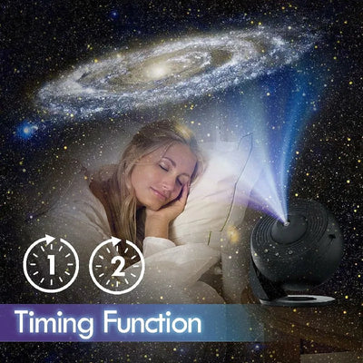 LED Galaxy Projector | 360° Rotating Starry Sky Lamp, Planetarium Night Light - Merelux Store