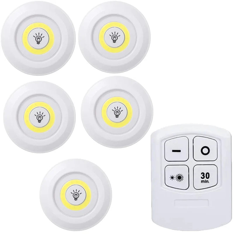 Dimmable LED Under Cabinet Light | Battery-Operated with Remote - Merelux Store