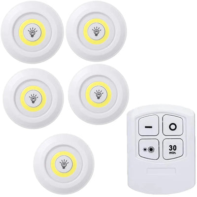Dimmable LED Under Cabinet Light | Battery-Operated with Remote - Merelux Store