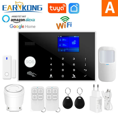 WiFi GSM Alarm System | Motion & Door Sensors, Tuya & Alexa Control - Merelux Store