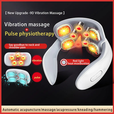 Portable Smart Neck & Shoulder Massager with Heat & Vibration - Merelux Store
