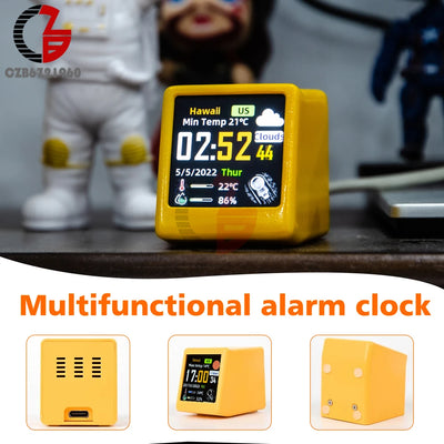 Smart WiFi Weather Station | Temp, Humidity, and Alarm Clock - Merelux Store
