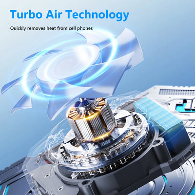 Rechargeable Phone Cooling Fan | Magnetic, Adjustable Speeds for Gaming - Merelux Store