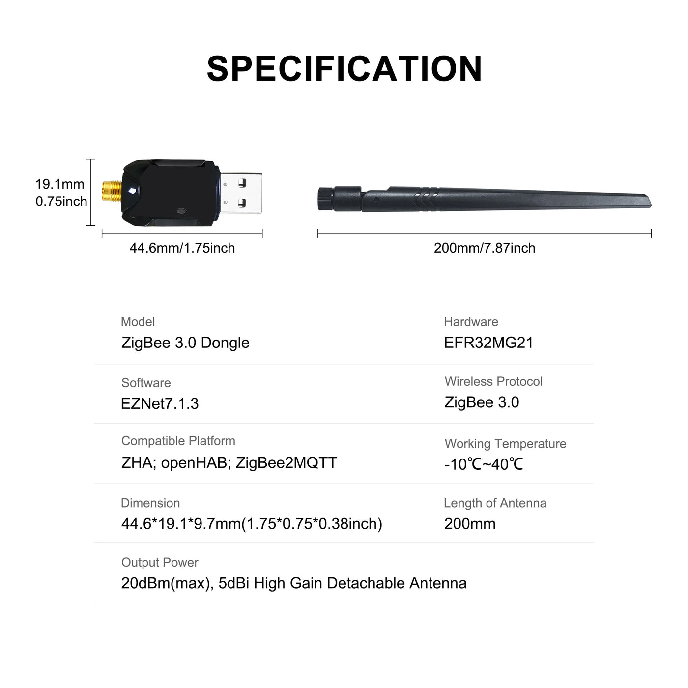 GIRIER ZigBee 3.0 USB Dongle | Compatible with Home Assistant & ZigBee2MQTT - Merelux Store