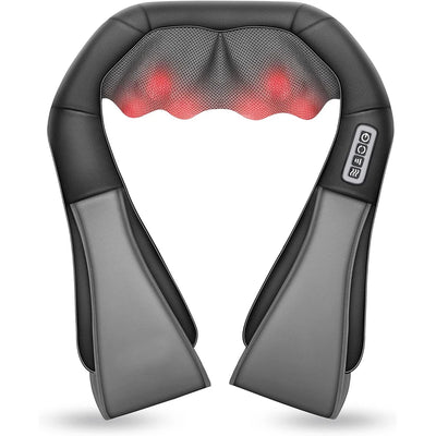 Shiatsu Neck & Shoulder Massager | Heated, Deep Kneading for Neck & Back