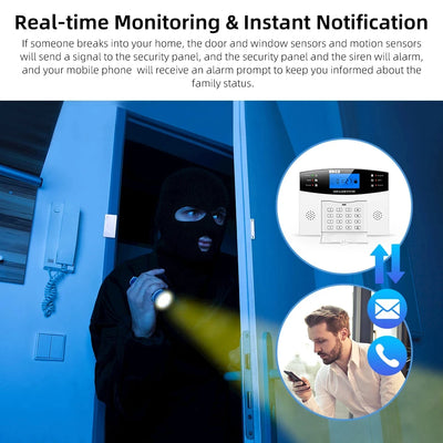 GSM WiFi Alarm System | Wireless DIY Security, APP & Alexa Control - Merelux Store