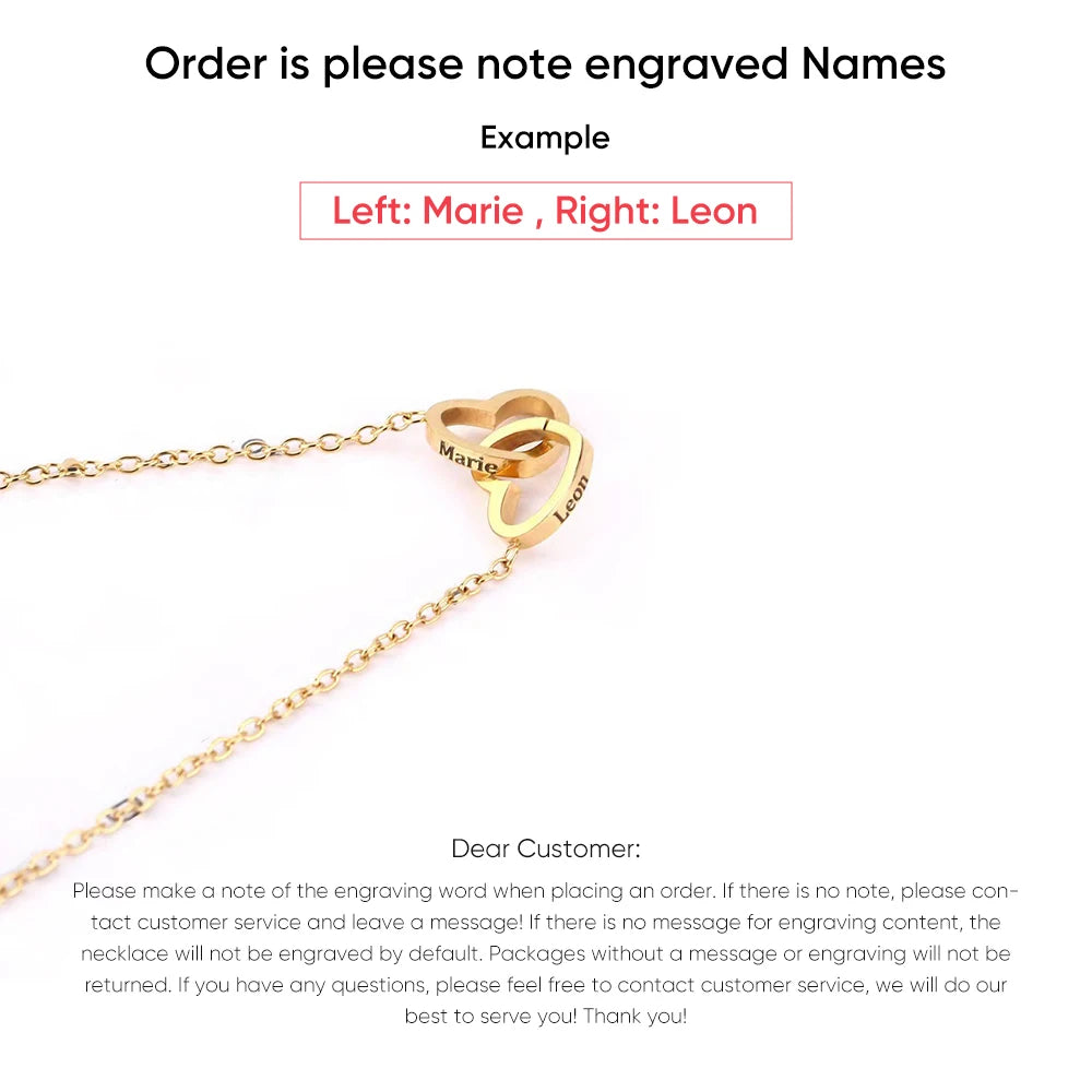 Personalized Name Heart Necklace Rose Box | The Perfect Mother’s Day Gift Set - Merelux Store