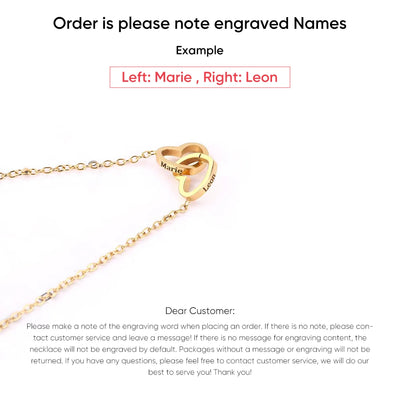 Personalized Name Heart Necklace Rose Box | The Perfect Mother’s Day Gift Set - Merelux Store