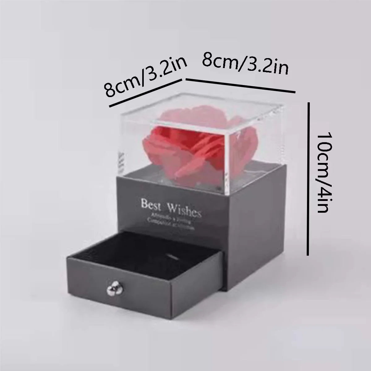 Eternal Rose Heart Necklace Gift Box for Women, Mother - Merelux Store