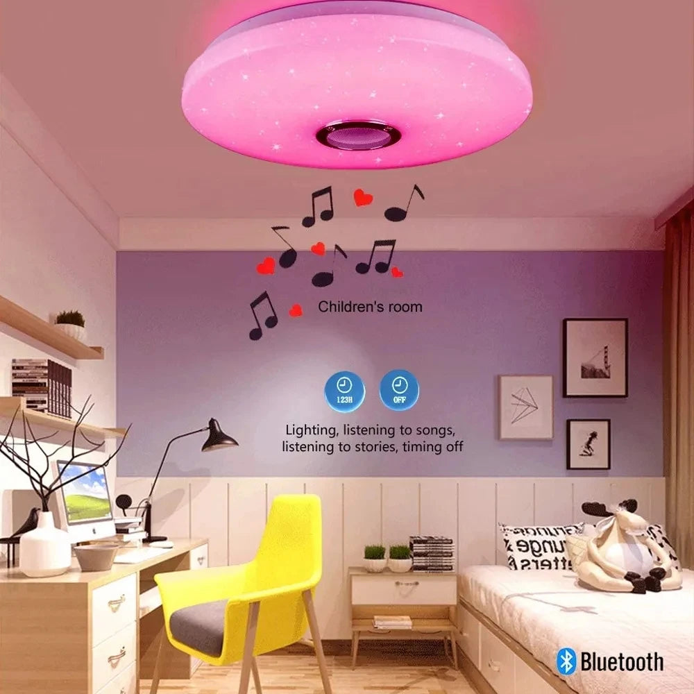 RGB Smart Ceiling Light | LED, WIFI & Bluetooth Control for Living Room - Merelux Store