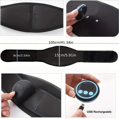 EMS Abdominal Massager & Waist Trainer | USB Slimming Belt - Merelux Store