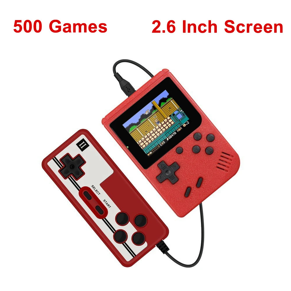 Retro Mini Game Console – 500 Games, 3.0" LCD - Merelux Store