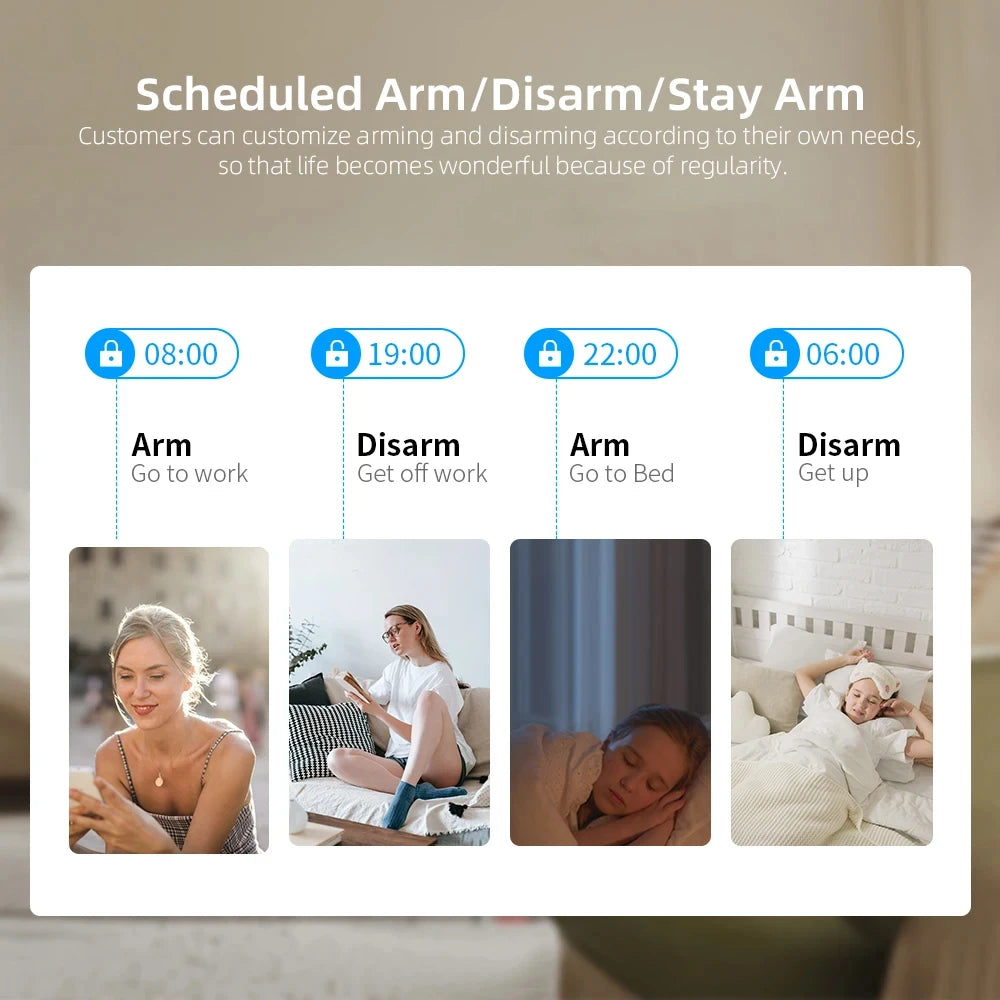 GSM WiFi Alarm System | Wireless DIY Security, APP & Alexa Control - Merelux Store
