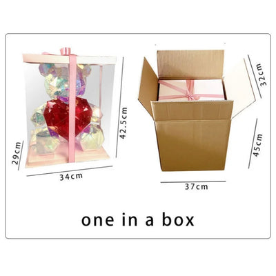 Gift Box Glowing Teddy Bear Dolls, Creative & Colorful, Ideal for Girlfriend - Merelux Store