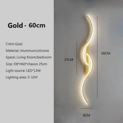 Modern LED Wall Lamp | Minimalist Bedside & Living Room Sconce - Merelux Store