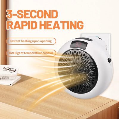 Portable Cordless Space Heater | Fast Heating Fan for Winter & Bathroom - Merelux Store