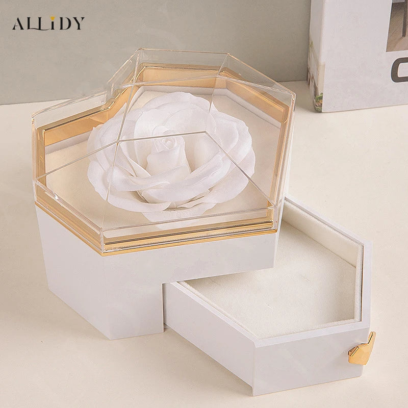 Personalized Name Heart Necklace Rose Box | The Perfect Mother’s Day Gift Set - Merelux Store