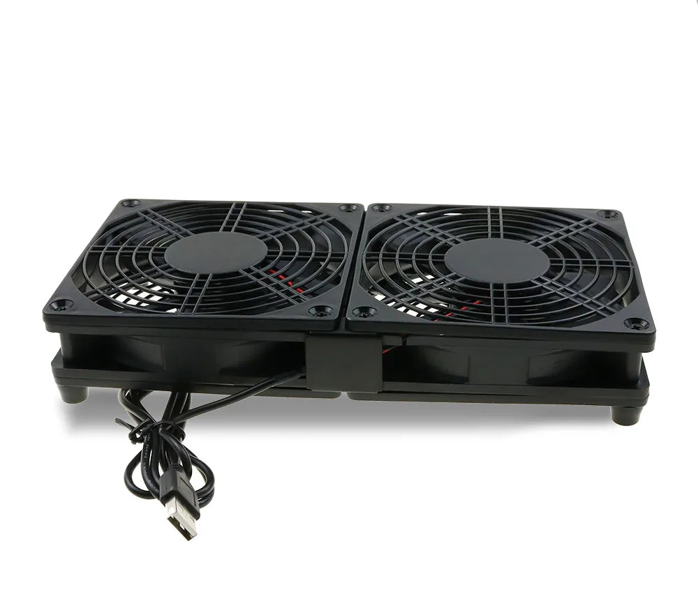 Router Cooling Fan | DIY PC & TV Box, Silent USB, 120mm/240mm with Net - Merelux Store