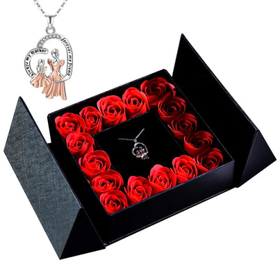 Pendant Necklace & Eternal Rose Box | Great for Mother’s Day & Anniversaries - Merelux Store